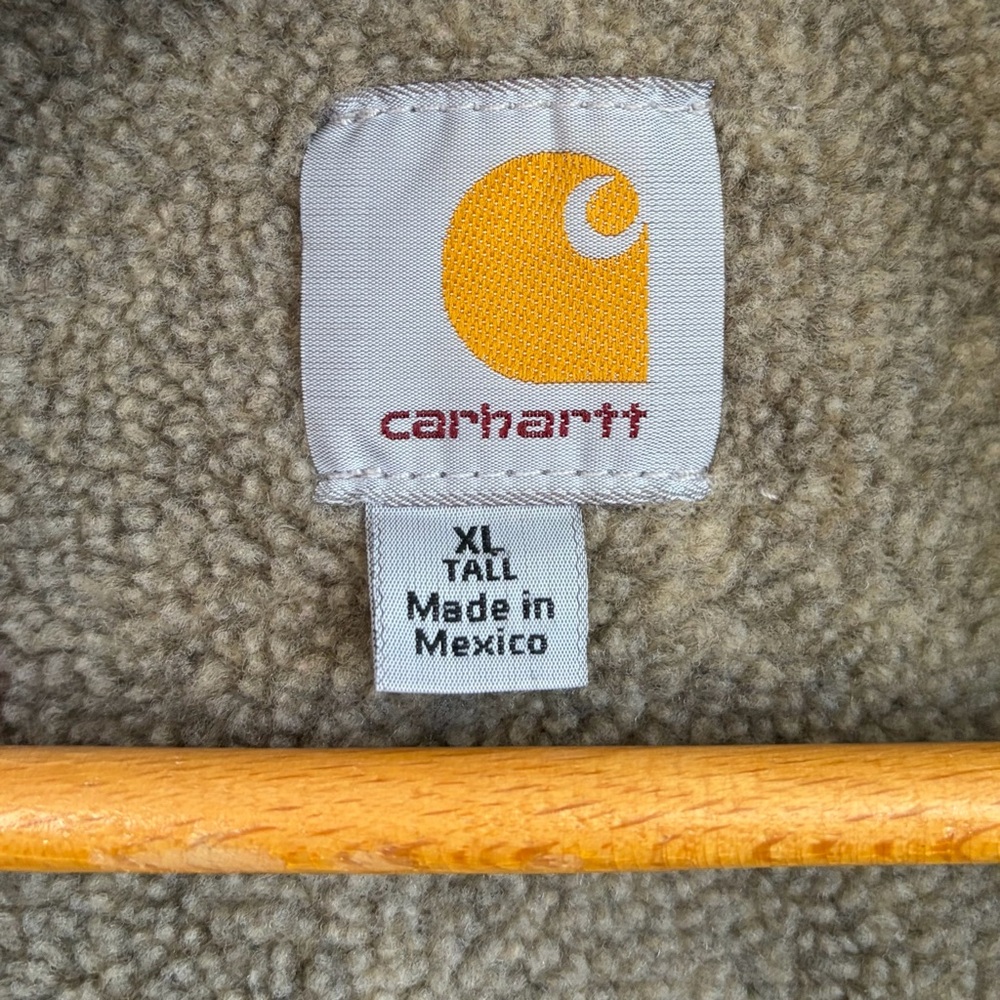 Carhartt Sandstone Sherpa Lined Ridge Coat (Style #C61), SZ XL Tall - Picture 11 of 12
